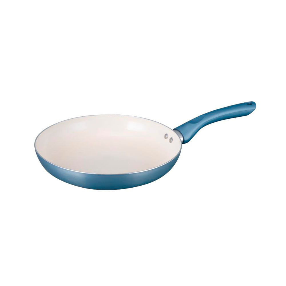 Frigideira Alum. 24cm Azul Rev. Em Ceram. Al023