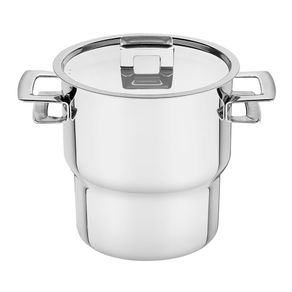 Cuscuzeira Tramontina Brava Em Aco Inox Com Alcas e Tampa 14 Cm 2,1 L