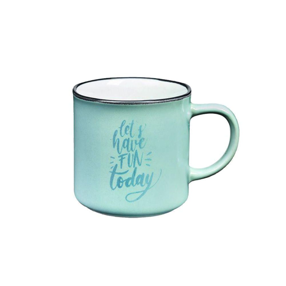 Caneca Ceram 310ml Lets Have Fun Dec. Canc064az