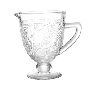 Jarra de Vidro Para Mesa Transparente Folhas 1200ml Javi049 Casambiente Jarra de Vidro Para Mesa Transparente Folhas 1200ml Javi049 Casambiente
