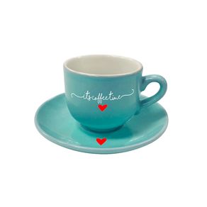 Xicara Cafe Porc. Lamour Jg 12pcs Az Jgxc047az