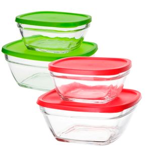 Jogo C/2 Potes de Vidro Borossilicato Foodlock C/ Tampa 29121 Dynasty Jogo C/2 Potes de Vidro Borossilicato Foodlock C/ Tampa 29121 Dynasty