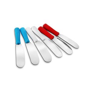Espatulas de Inox Com Cabo de Plastico (6 Pcs)