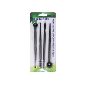 Conj. de Espatulas P/ Confeitar C/4pcs  Ac0231
