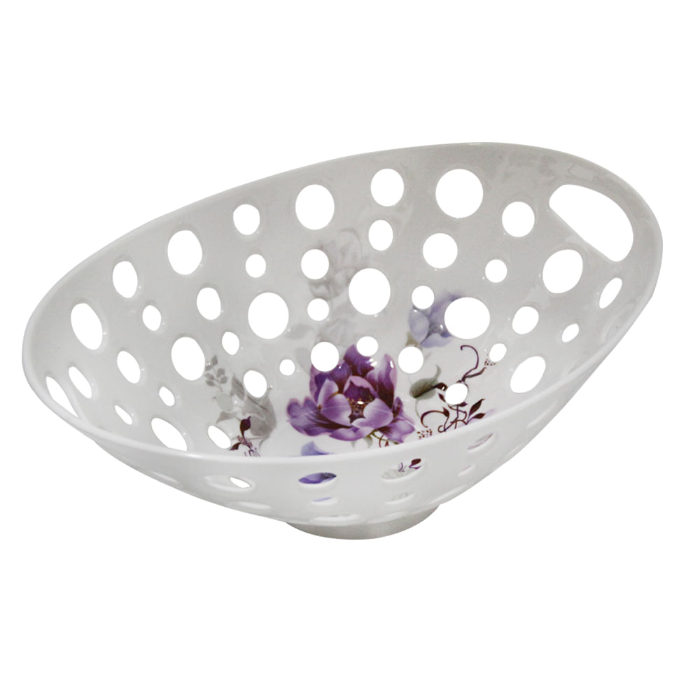 Fruteira Melamina 34cm Oval Dec. Ferimte Fm0203