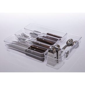 Organizador Diamond 22,5x7,5x5,2cm Cristal 935