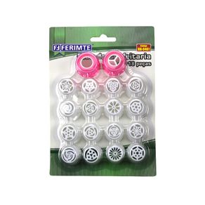 Bicos Plast. P/ Confeitar C/18pcs Bd0461