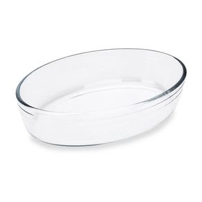 Assadeira Oval Brinox Cheff Em Vidro   35 Cm