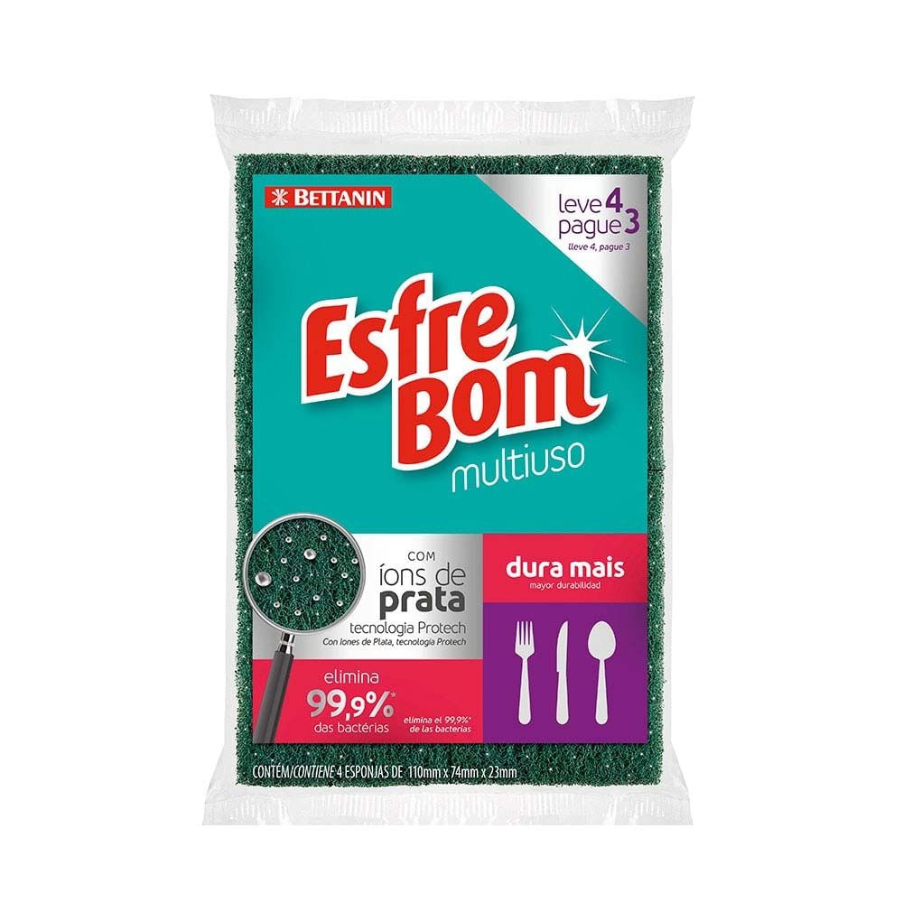 Esponja Multiuso Esfrebom L4p3 4544