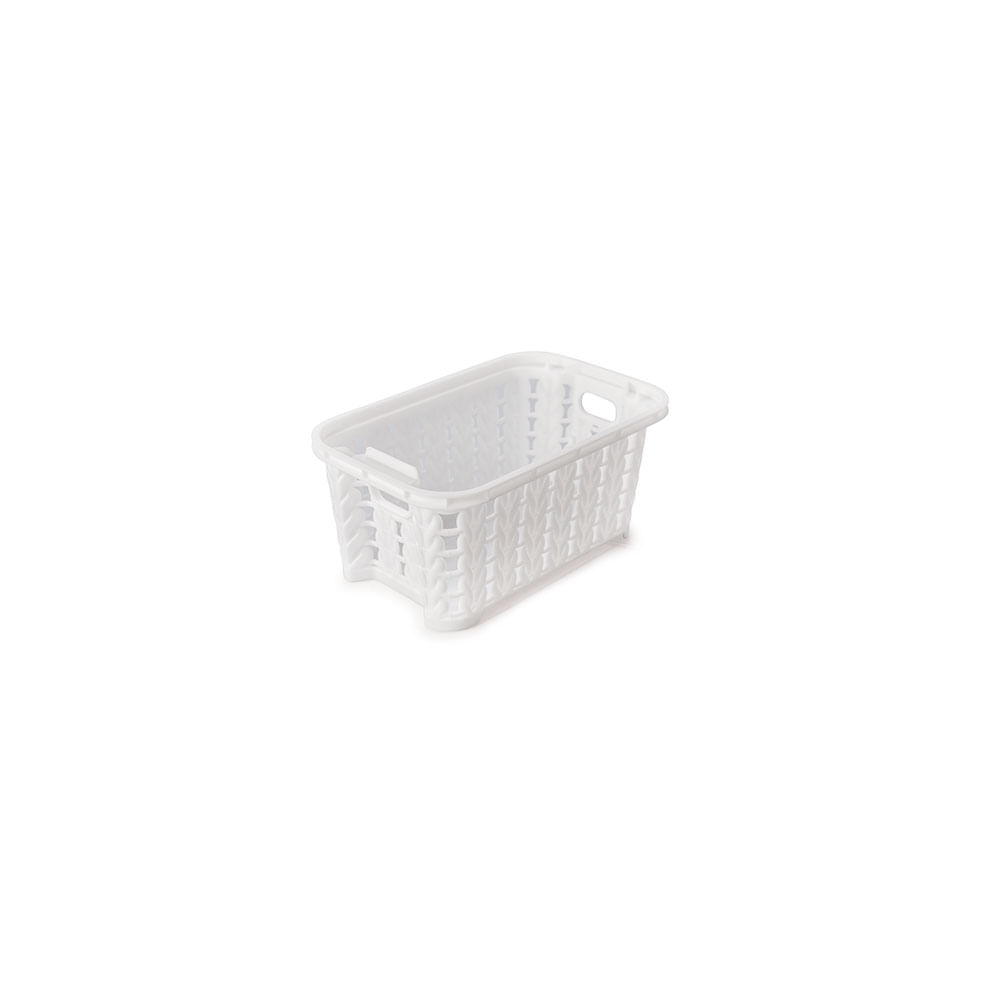 Cesta Ret Trama 13x8 a 460ml Bco 8833