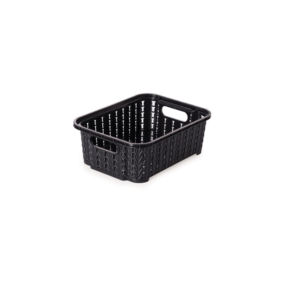Cesta Ret Trama 17x13 B  990ml Bege 3467