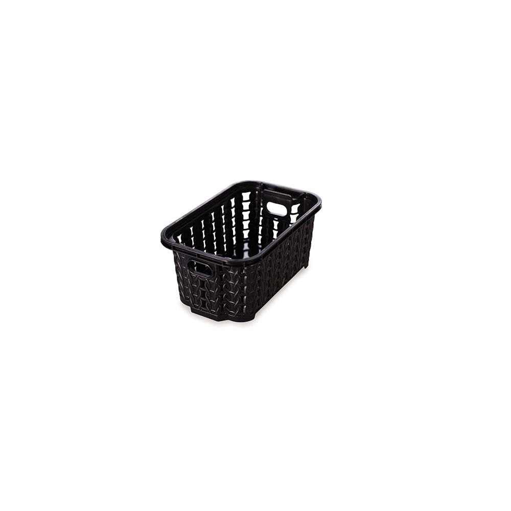 Cesta Ret Trama 13x8 B 460ml Bege 3464