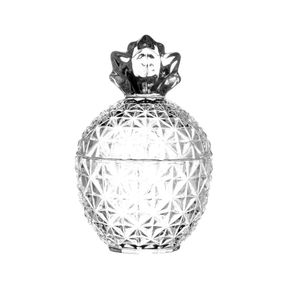 Potiche Decorativo de Vidro Pineapple 10,5x15,5cm 7113 Potiche Decorativo de Vidro Pineapple 10,5x15,5cm 7113