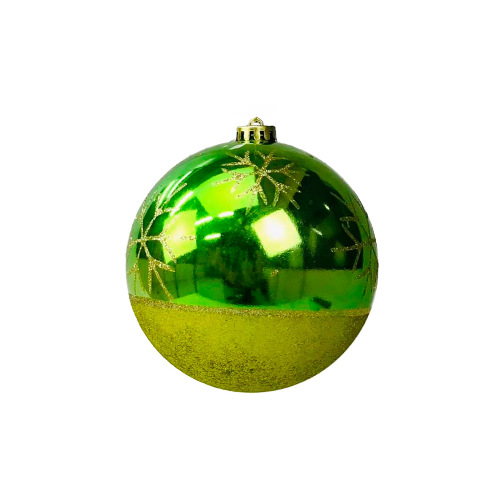 Bola Natalina Dec. Vd 15cm C/1      Ht3545