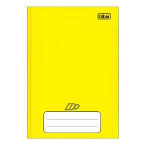 Caderno 1/4 Pequeno Capa Dura Amarelo C/ 48 Folhas Formato 140mm X 200mm