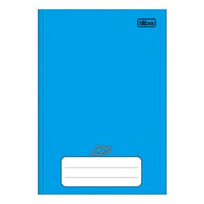 Caderno 1/4 Pequeno Capa Dura Azul C/ 48 Folhas Formato 140mm X 200mm