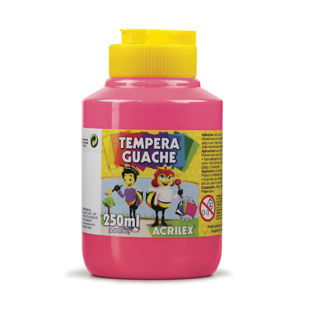 Tinta Guache 250ml Rosa 02025/537
