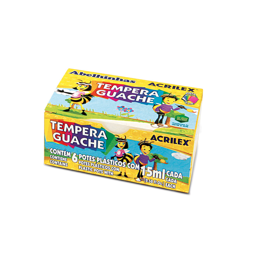 Tinta Guache 15ml 6 Cores 02020