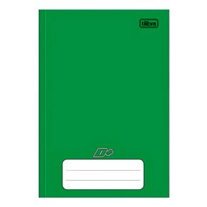 Caderno Capa Dura Universitario Verde C/ 96 Folhas Formato 200mm X 275mm