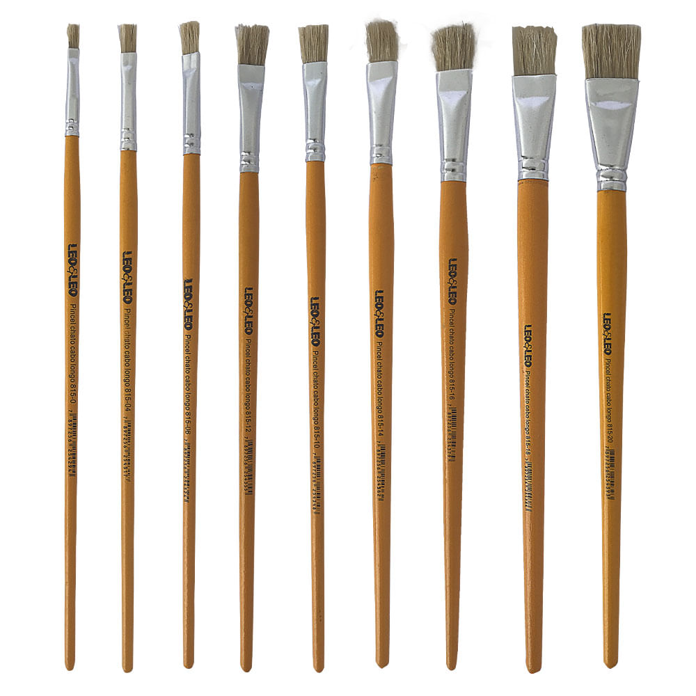 Pincel Chato 81518 Cb Longo Blister 4158