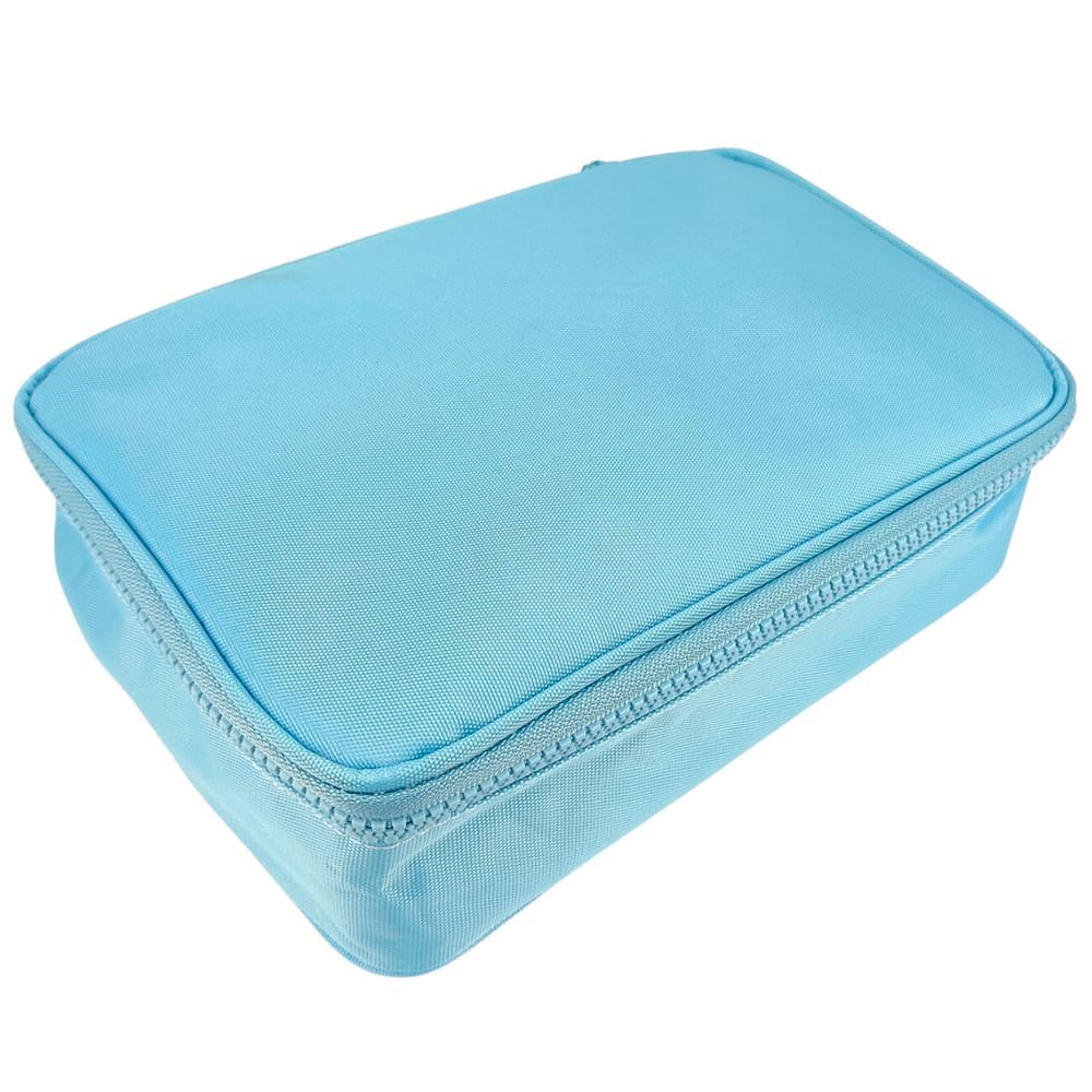 Estojo Escolar Multifuncional Azul 22x17x6cm  Dac