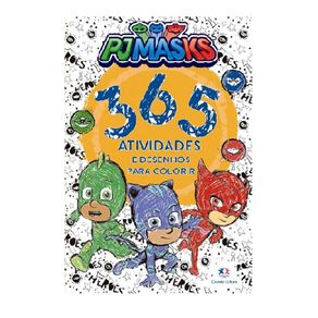 Livro 365 Atividades  e Colorir  Pj Masks 9315