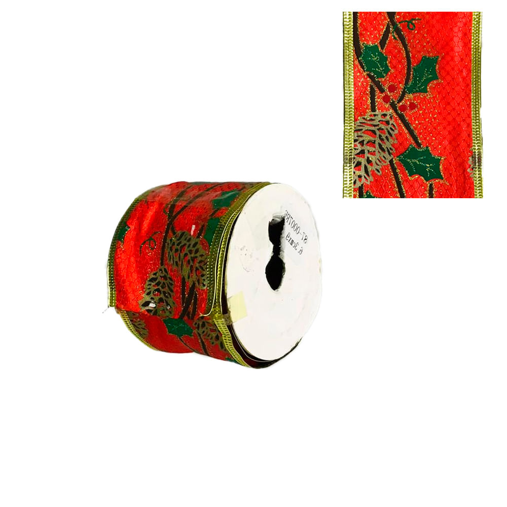 Fita Aramada Decor Vm 6,3cmx914cm Rc3861