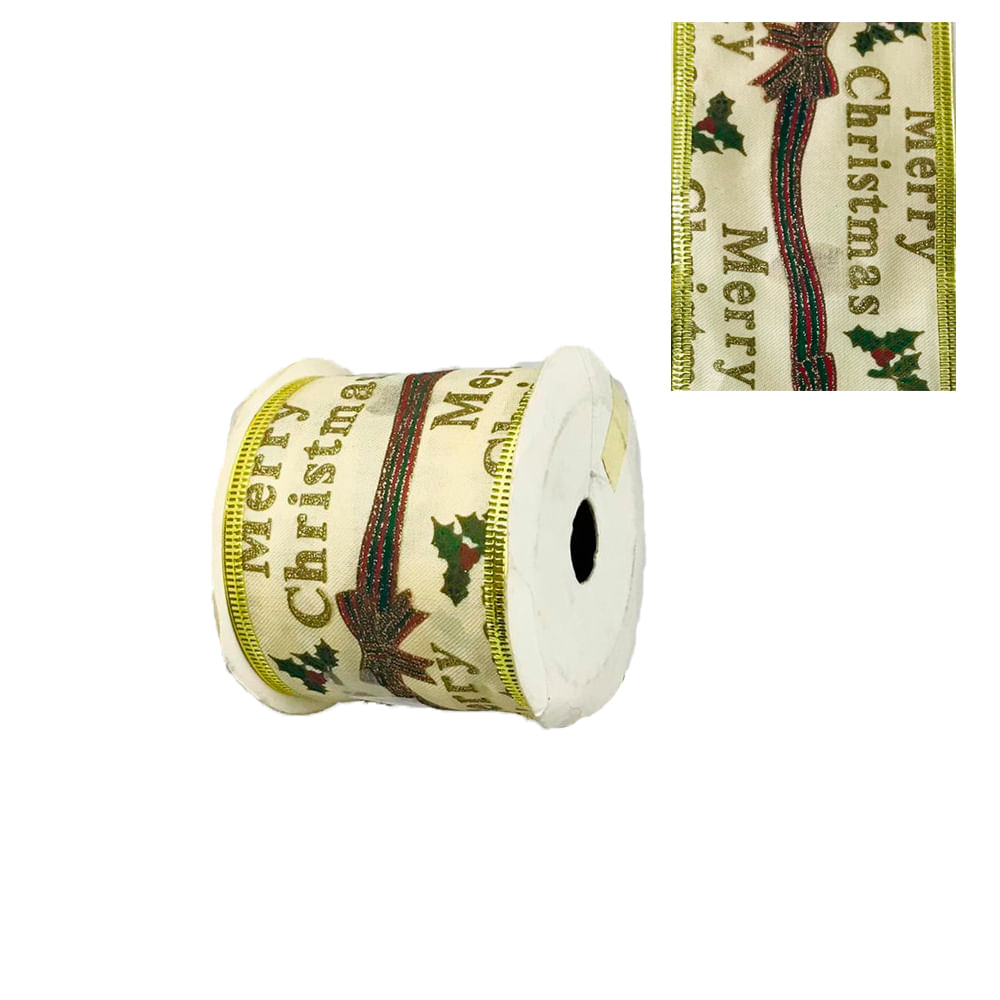 Fita Aramada Decor Ou 6,3cmx914cm Rc3895