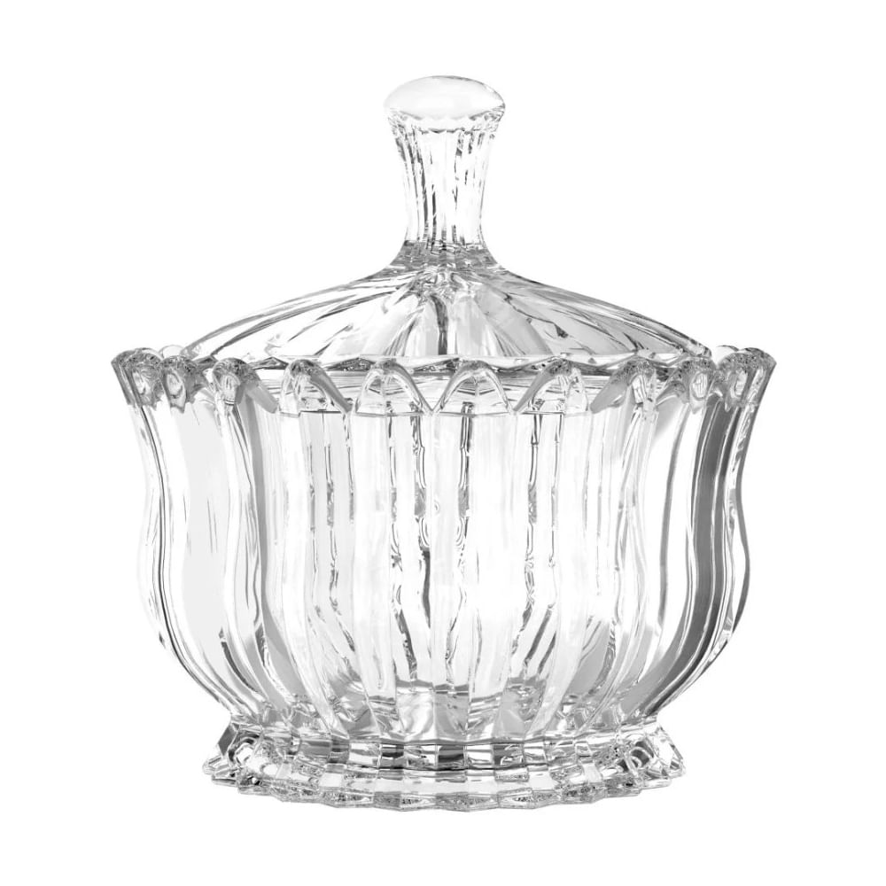 Bomboniere de Vidro Brasilia Decorativo 16cm 900ml Bomb014  City Glass
