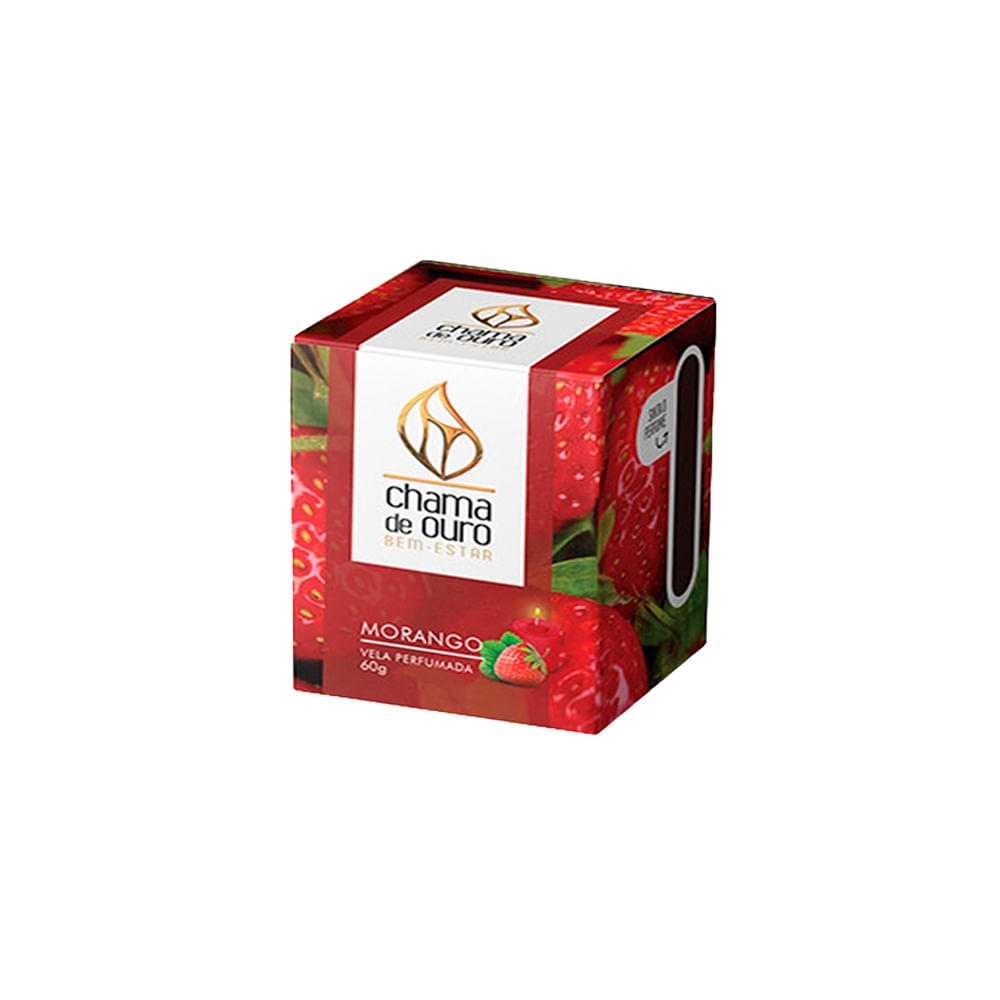 Vela Perfumada Morango 60g 60mo