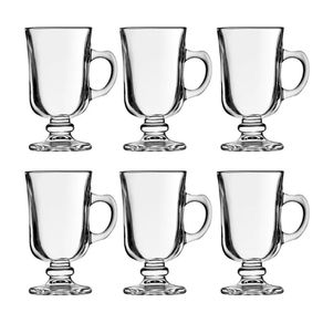 Xicara de Vidro Irish Coffee 125ml Jogo C/6 Pecas 27695