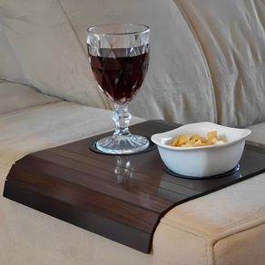 Porta Copo P/ Sofa 48x32cm de Madeira Cores Variadas Porta Copo P/ Sofa 48x32cm de Madeira Cores Variadas