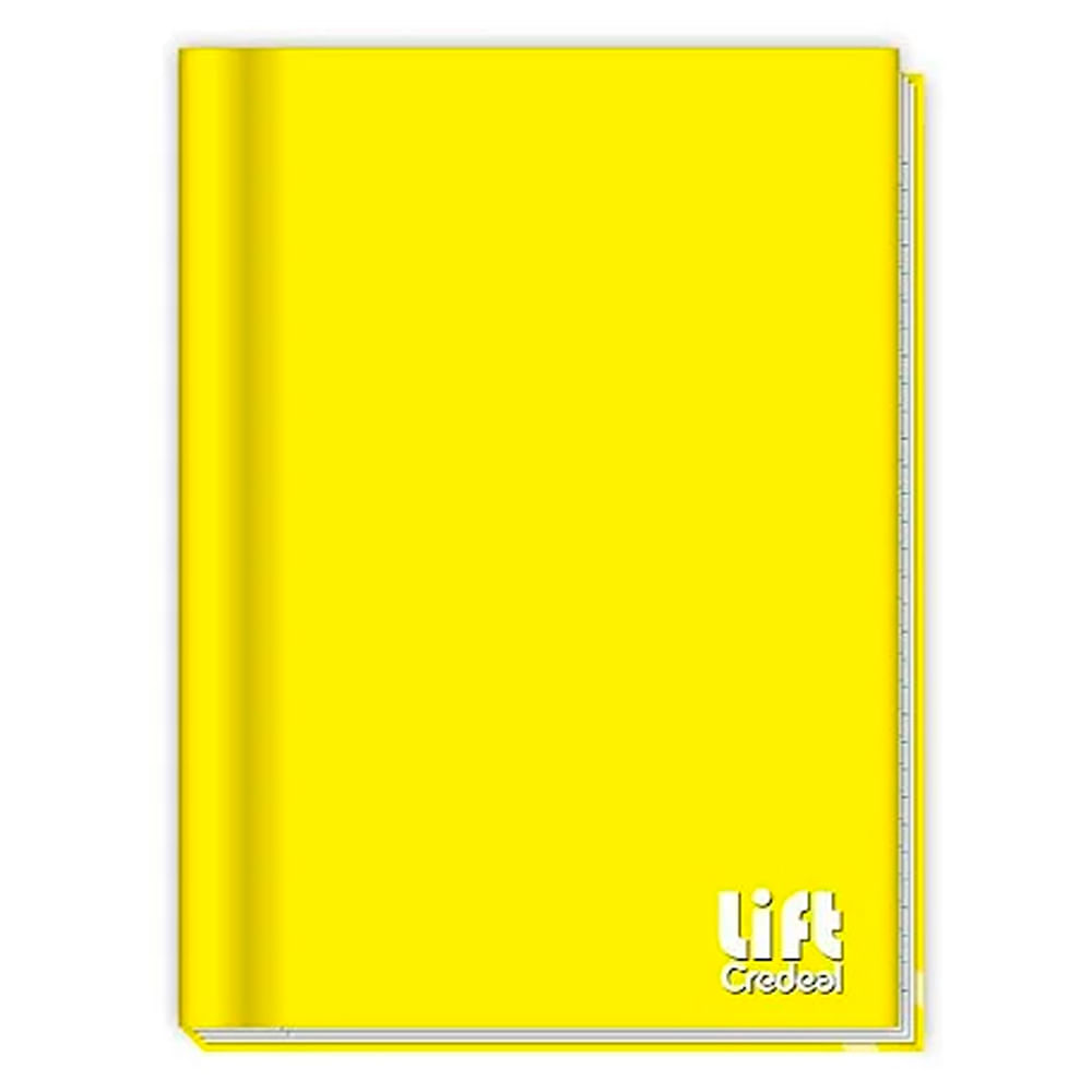 Caderno Broch 1/4 Cd Cost. 96fls Amarelo 207932