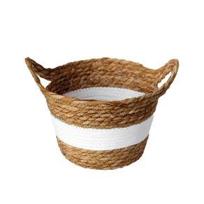 Cesto de Fibra Natural C/ Alca 23 X 15 Cm