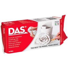 Massa Para Modelar 500g Ceramica Fria Branca 387000