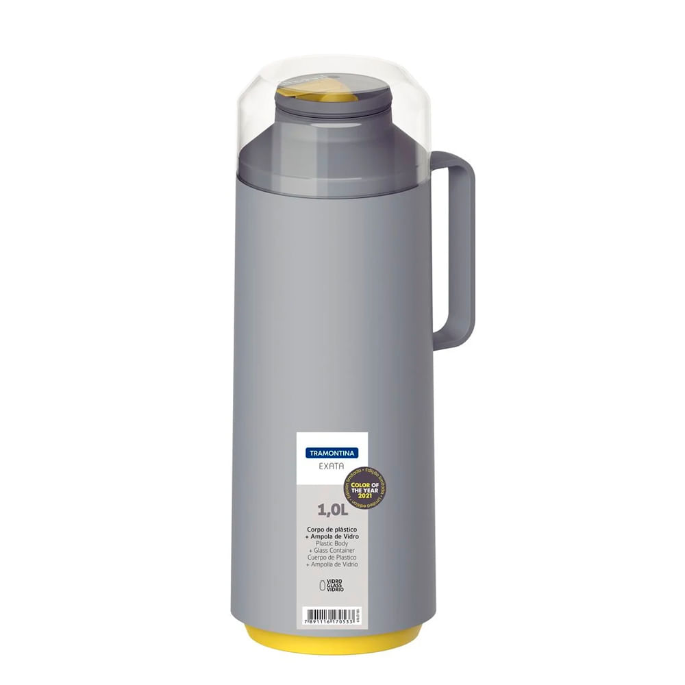 Garrafa Termica 1l Cinza Clar.exata 61637/105