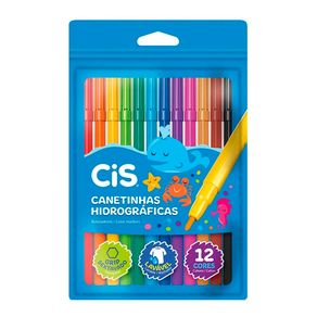 Kit Canetas Canetinhas Hidrograficas Escolares Coloridas C/ 12 Cores 48.6103 Kit Canetas Canetinhas Hidrograficas Escolares Coloridas C/ 12 Cores 48.6103