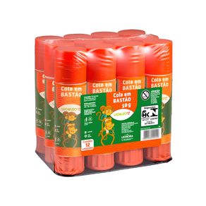 Kit Conjunto de Cola Escolar Em Bastao Leo & Leo 10g C/12 Unidades Kit Conjunto de Cola Escolar Em Bastao Leo & Leo 10g C/12 Unidades