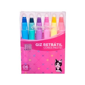 Kit Conjunto C/6 Giz de Cera Retratil Rebecca Bonbon Cores Pastel Kit Conjunto C/6 Giz de Cera Retratil Rebecca Bonbon Cores Pastel