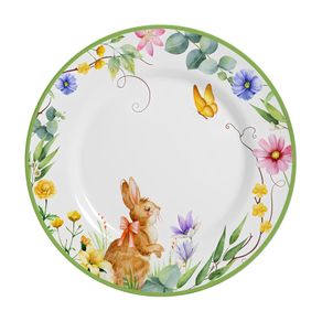 Prato Raso P/ Pascoa Easter Garden 29cm Ceramica Prato Raso P/ Pascoa Easter Garden 29cm Ceramica