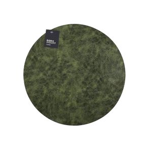 Lugar Americano Verde Premium Tex Redondo 38cm P/ Sala de Jantar Sousplat Lugar Americano Verde Premium Tex Redondo 38cm P/ Sala de Jantar Sousplat