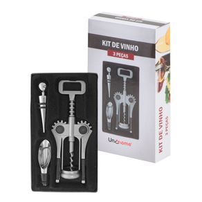 Kit Para Vinho Com 03pcs