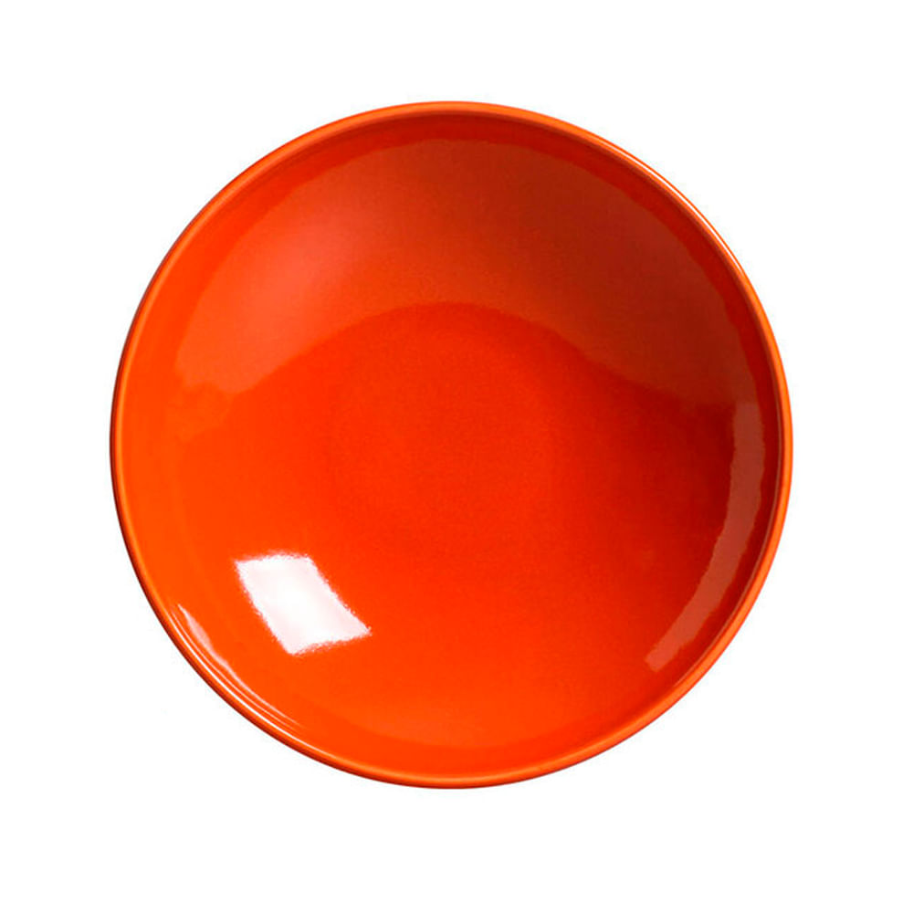 Prato Fundo Coup Cantaloupe de Ceramica 21cm