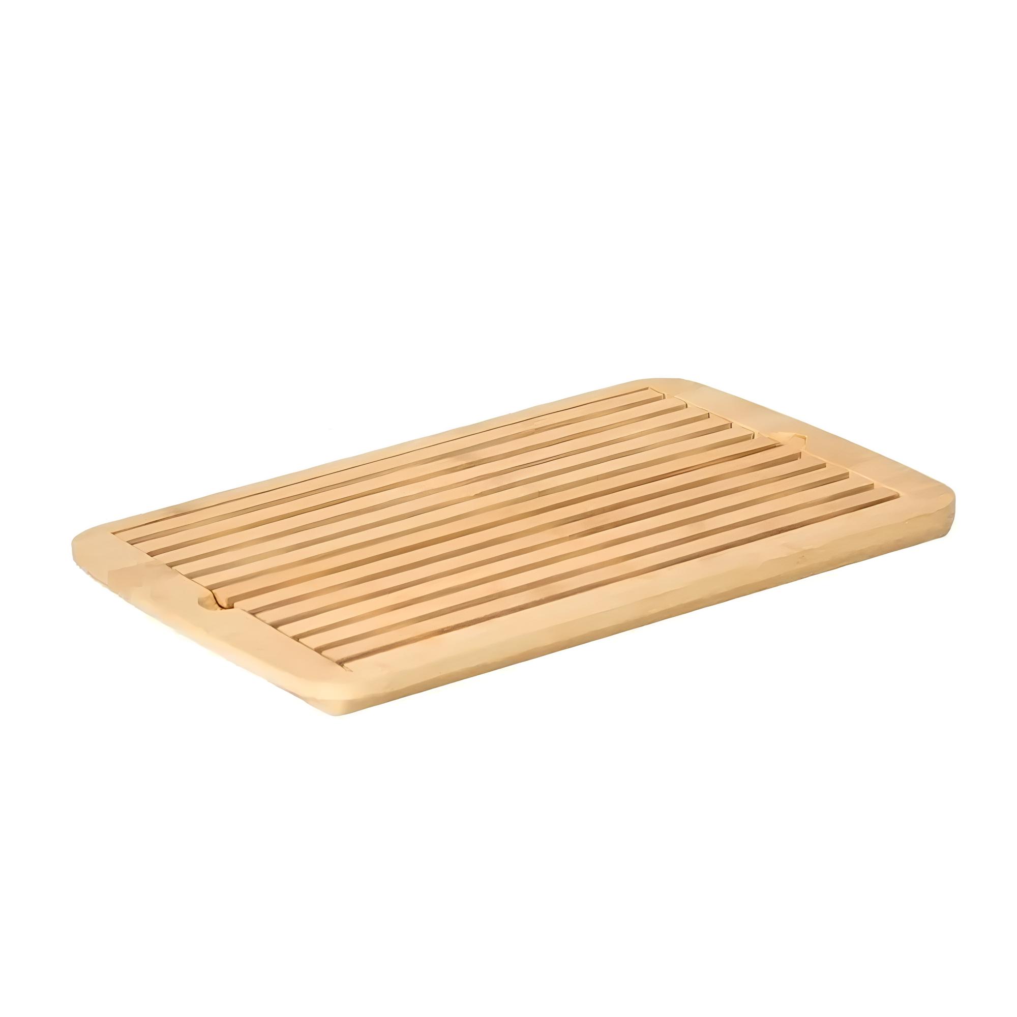 Tabua Migalheira de Bambu C/ Bandeja Removivel 35,5x24,5x1,7cm