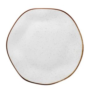 Prato Raso da Jantar Ryo Maresia Em Porcelana Decorada 27,5cm Prato Raso da Jantar Ryo Maresia Em Porcelana Decorada 27,5cm