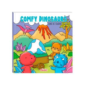 Livro de Colorir Comfy Dinosaurs C/ 24 Paginas P/ Pintura Coloring Book Livro de Colorir Comfy Dinosaurs C/ 24 Paginas P/ Pintura Coloring Book