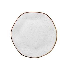Prato de Sobremesa Ryo Maresia Em Porcelana Decorada 21,5cm Prato de Sobremesa Ryo Maresia Em Porcelana Decorada 21,5cm