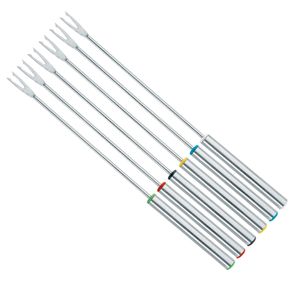Conjunto C/ 6 Garfos Para Fondue Em Aco Inox e Cabo Resistente 23cm Conjunto C/ 6 Garfos Para Fondue Em Aco Inox e Cabo Resistente 23cm
