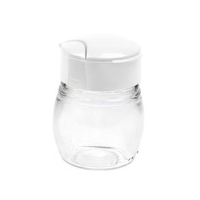 Conjunto de Saleiro e Pimenteiro de Vidro C/ Tampa de Plastico 80ml