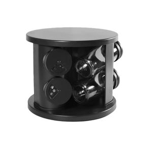 Porta Condimentos Giratorio 360  C/ 6 Potes de Vidro Organizador de Temperos Porta Condimentos Giratorio 360  C/ 6 Potes de Vidro Organizador de Temperos